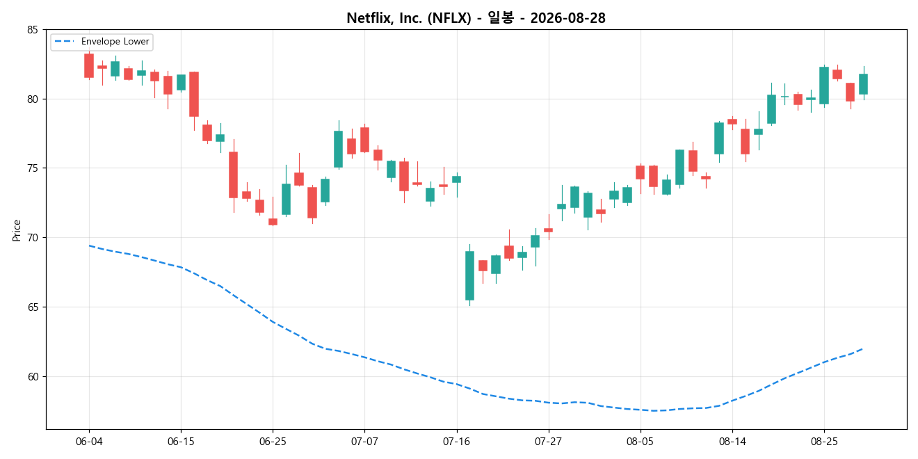 Netflix, Inc. 일봉 차트
