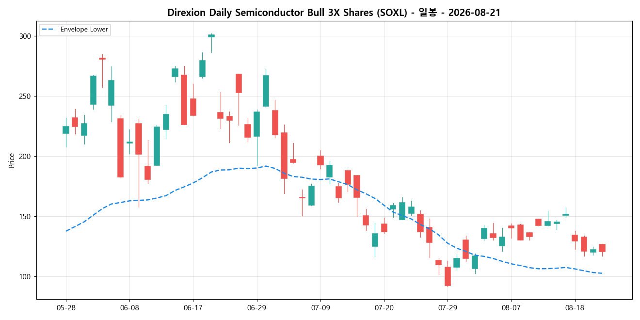 Direxion Daily Semiconductor Bull 3X Shares 일봉 차트