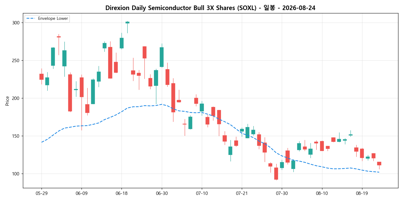 Direxion Daily Semiconductor Bull 3X Shares 일봉 차트