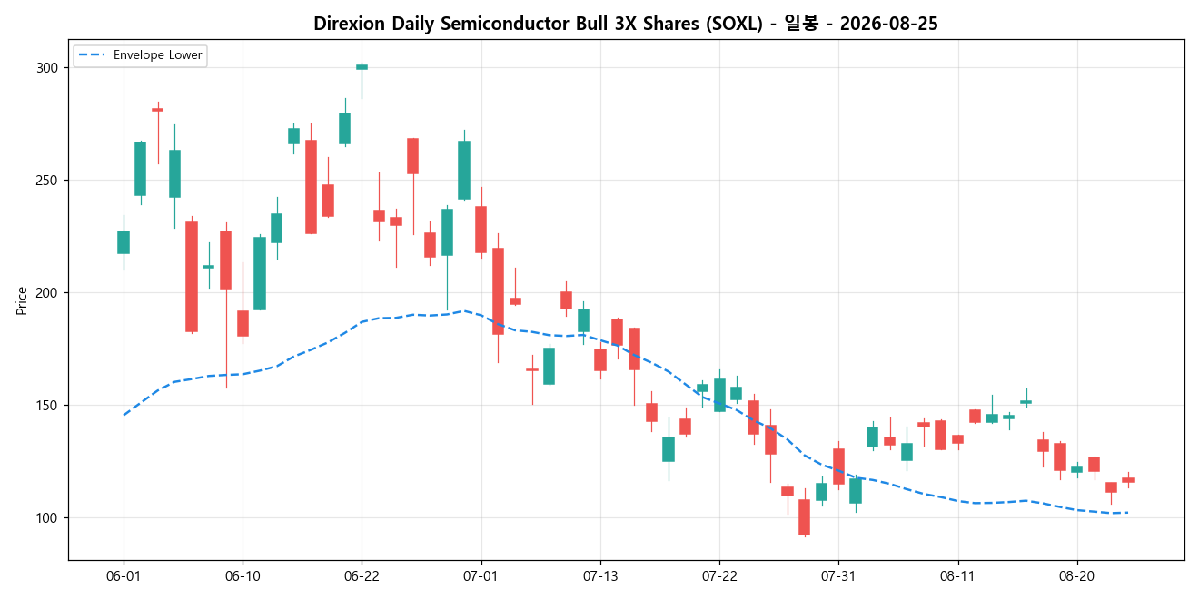 Direxion Daily Semiconductor Bull 3X Shares 일봉 차트