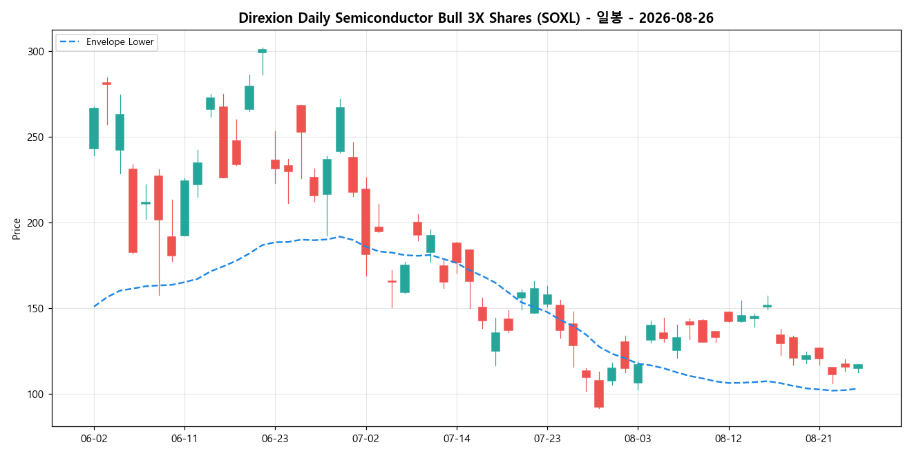 Direxion Daily Semiconductor Bull 3X Shares 일봉 차트