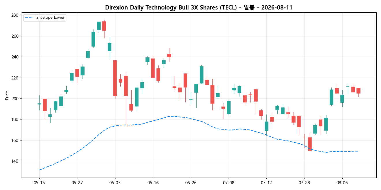 Direxion Daily Technology Bull 3X Shares 일봉 차트