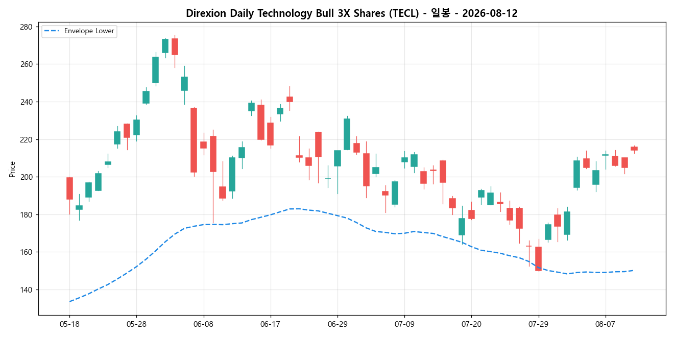 Direxion Daily Technology Bull 3X Shares 일봉 차트