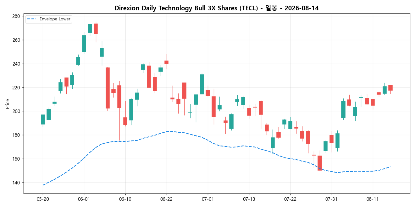 Direxion Daily Technology Bull 3X Shares 일봉 차트