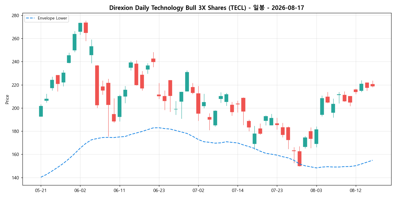 Direxion Daily Technology Bull 3X Shares 일봉 차트