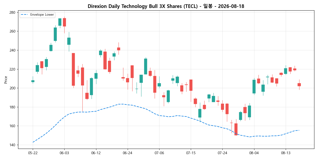 Direxion Daily Technology Bull 3X Shares 일봉 차트