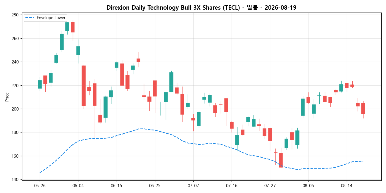 Direxion Daily Technology Bull 3X Shares 일봉 차트