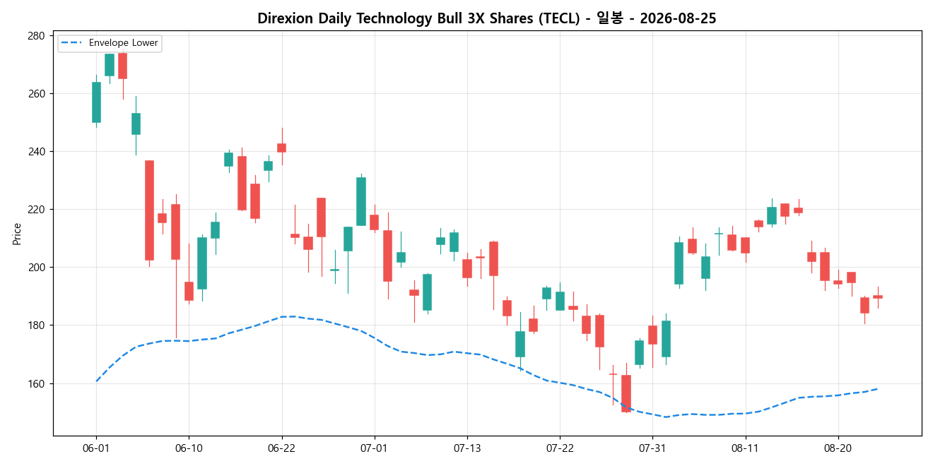 Direxion Daily Technology Bull 3X Shares 일봉 차트
