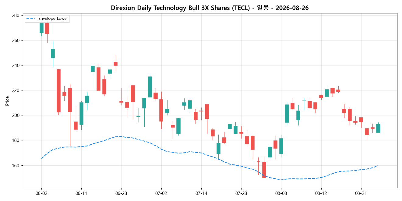 Direxion Daily Technology Bull 3X Shares 일봉 차트