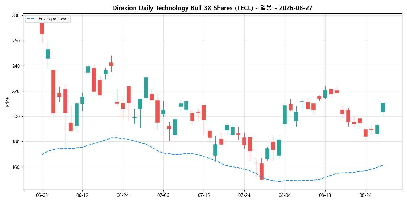 Direxion Daily Technology Bull 3X Shares 일봉 차트