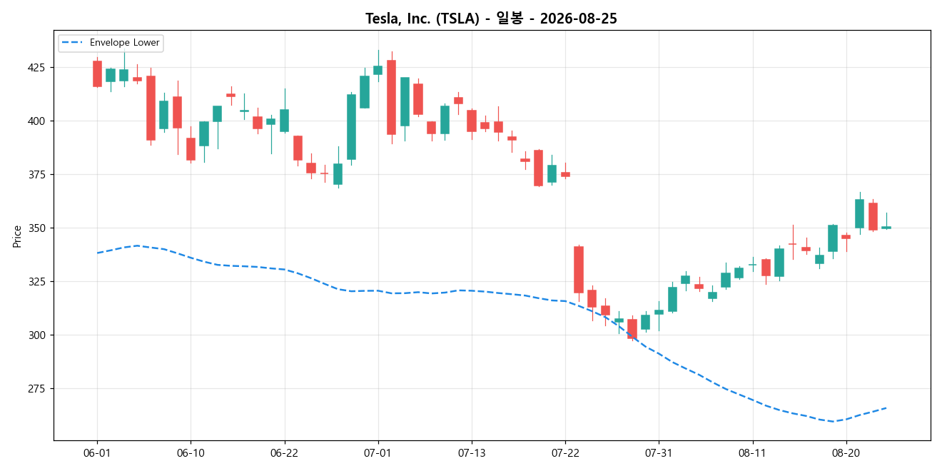 Tesla, Inc. 일봉 차트