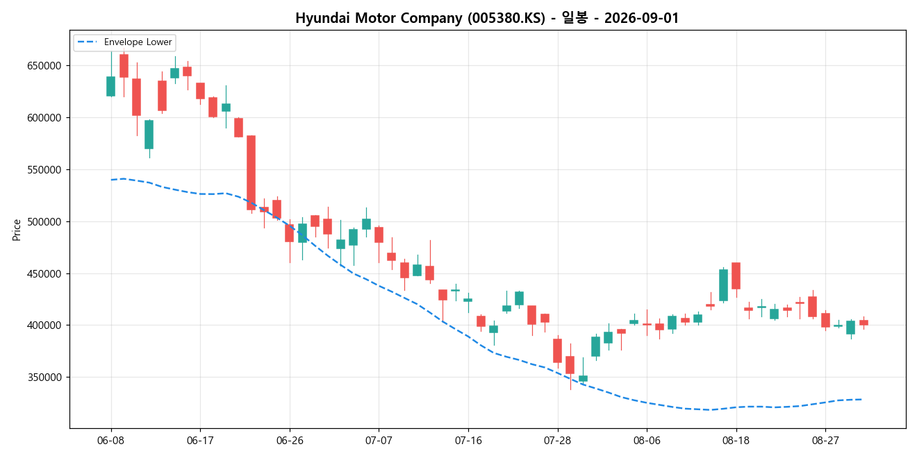 Hyundai Motor Company 일봉 차트