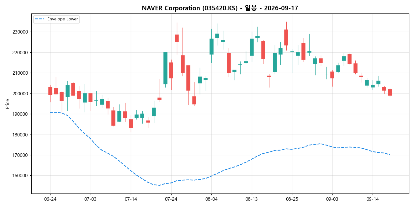 NAVER Corporation 일봉 차트