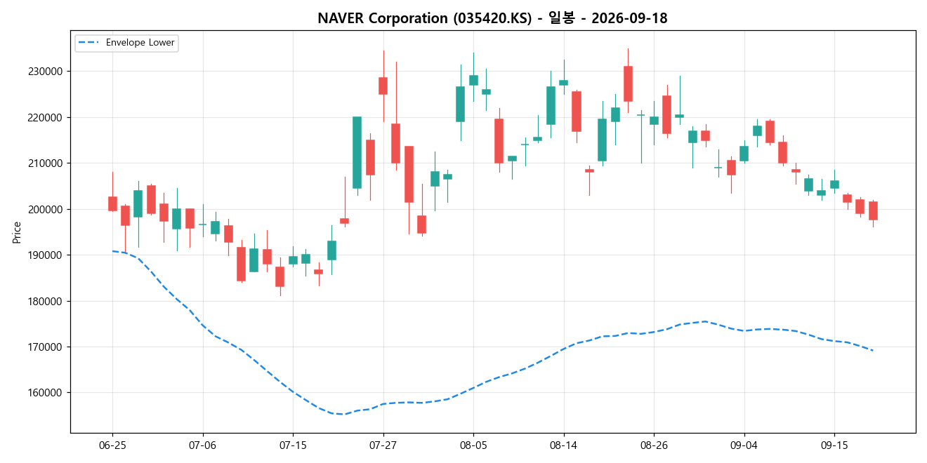 NAVER Corporation 일봉 차트