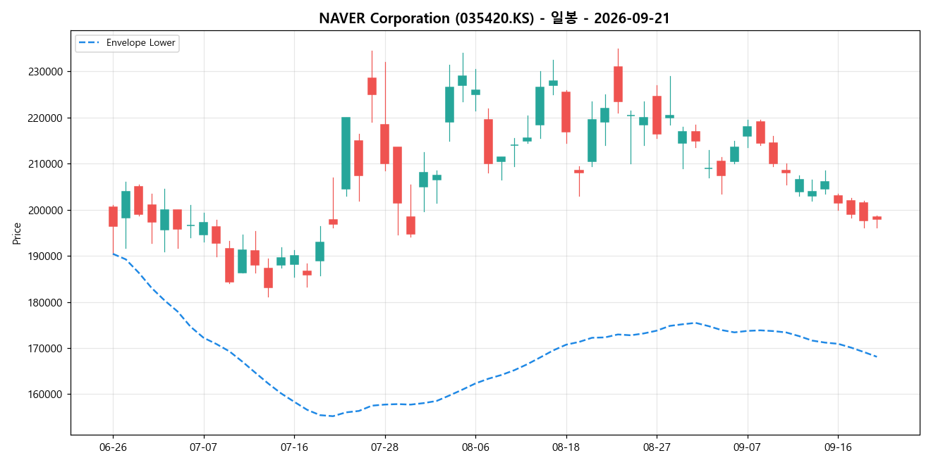 NAVER Corporation 일봉 차트