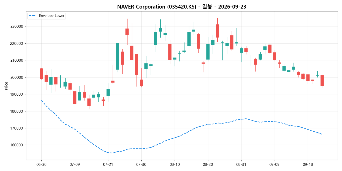 NAVER Corporation 일봉 차트