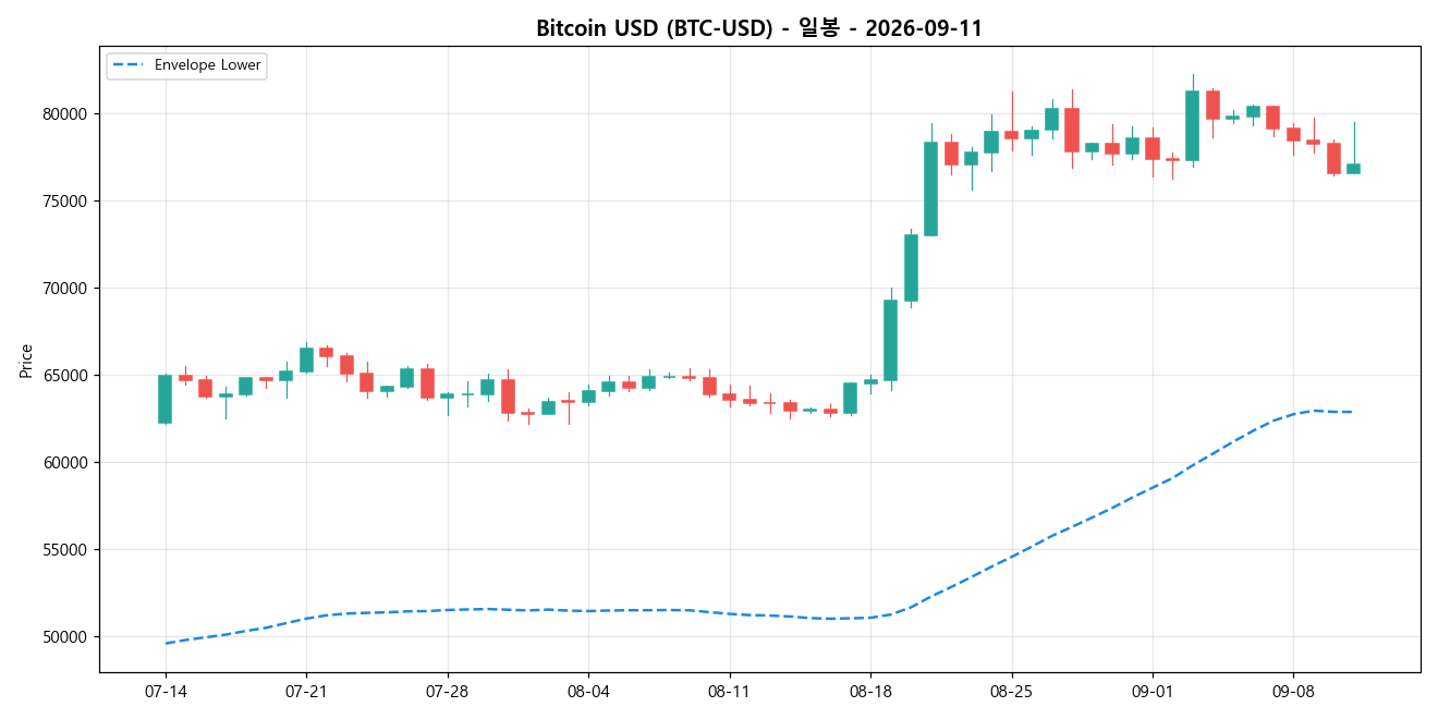 Bitcoin USD 일봉 차트