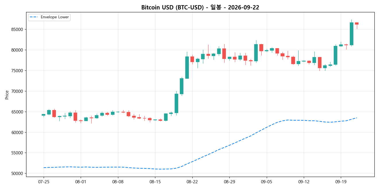 Bitcoin USD 일봉 차트