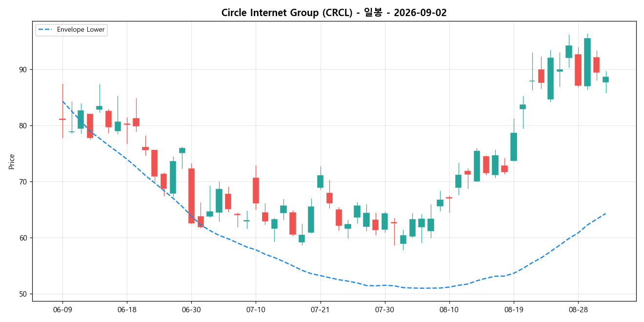 Circle Internet Group 일봉 차트
