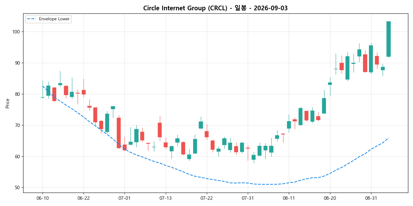 Circle Internet Group 일봉 차트
