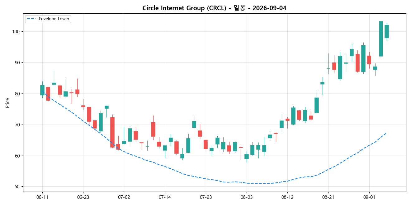 Circle Internet Group 일봉 차트