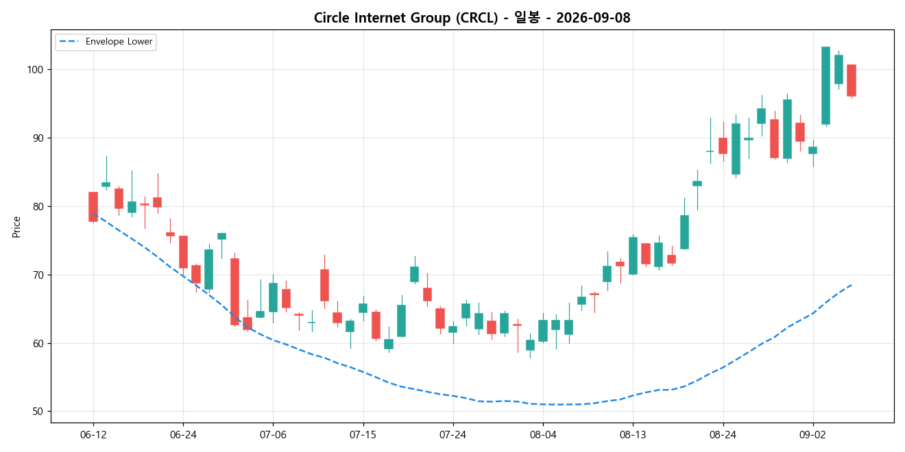 Circle Internet Group 일봉 차트