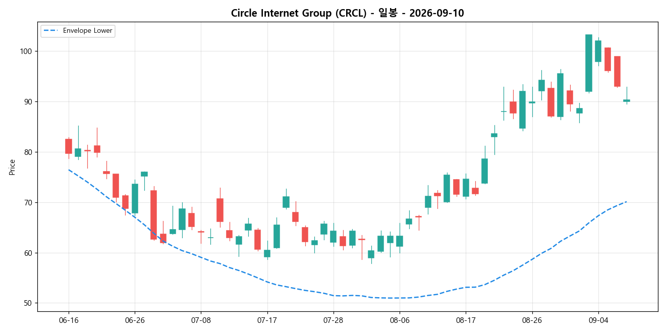 Circle Internet Group 일봉 차트
