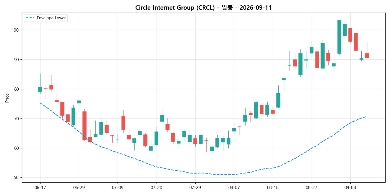 Circle Internet Group 일봉 차트