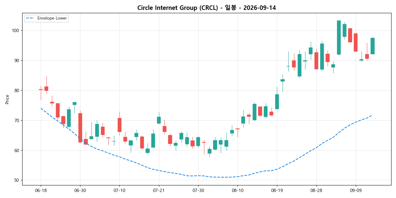 Circle Internet Group 일봉 차트