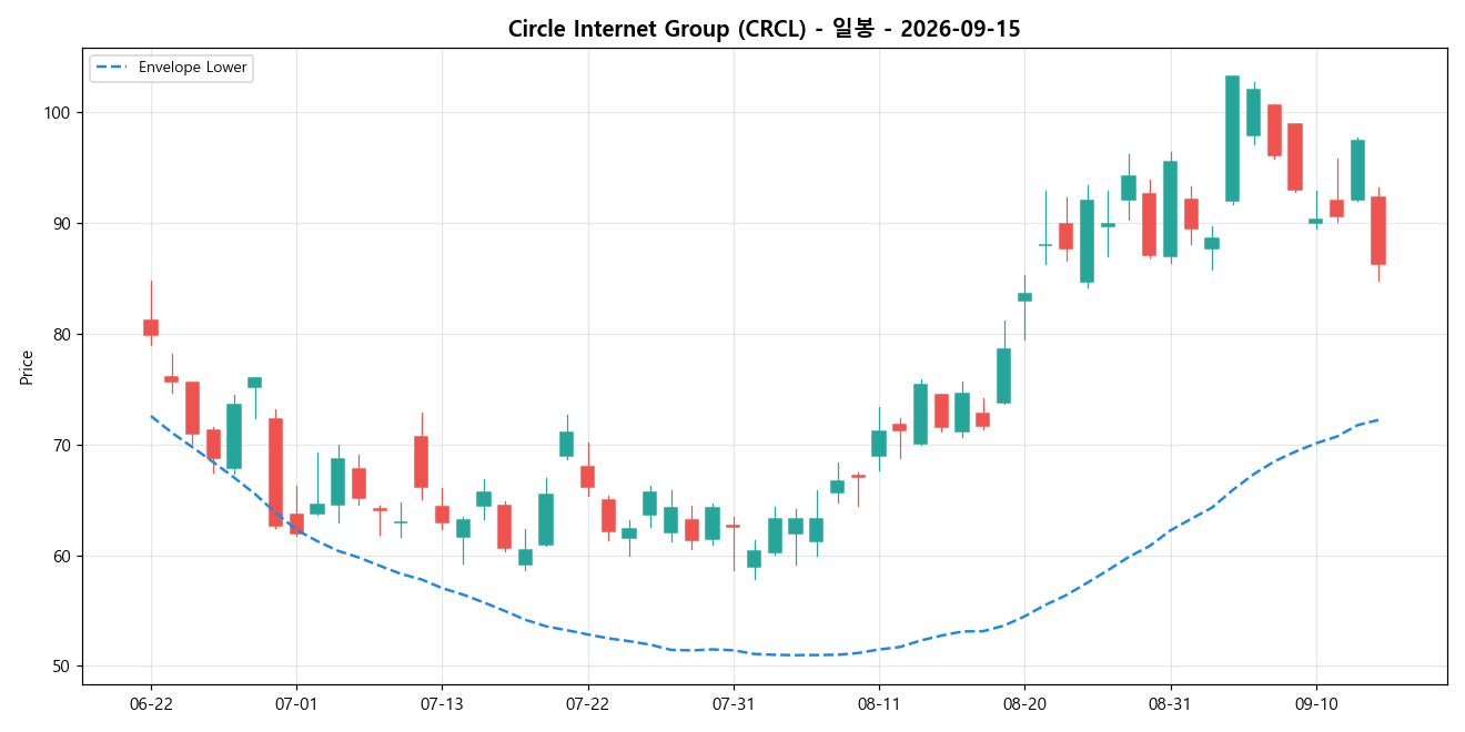 Circle Internet Group 일봉 차트
