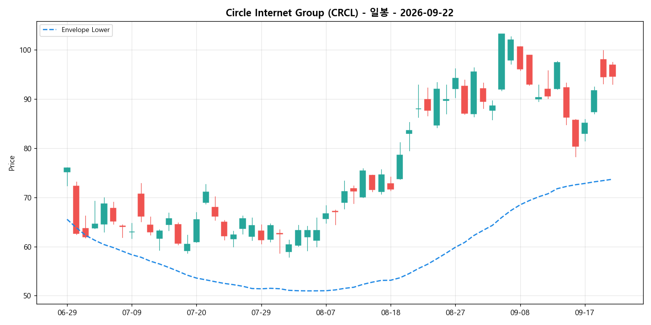 Circle Internet Group 일봉 차트
