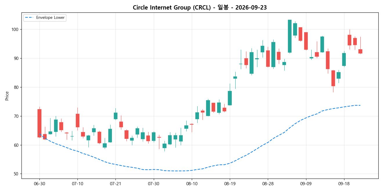 Circle Internet Group 일봉 차트