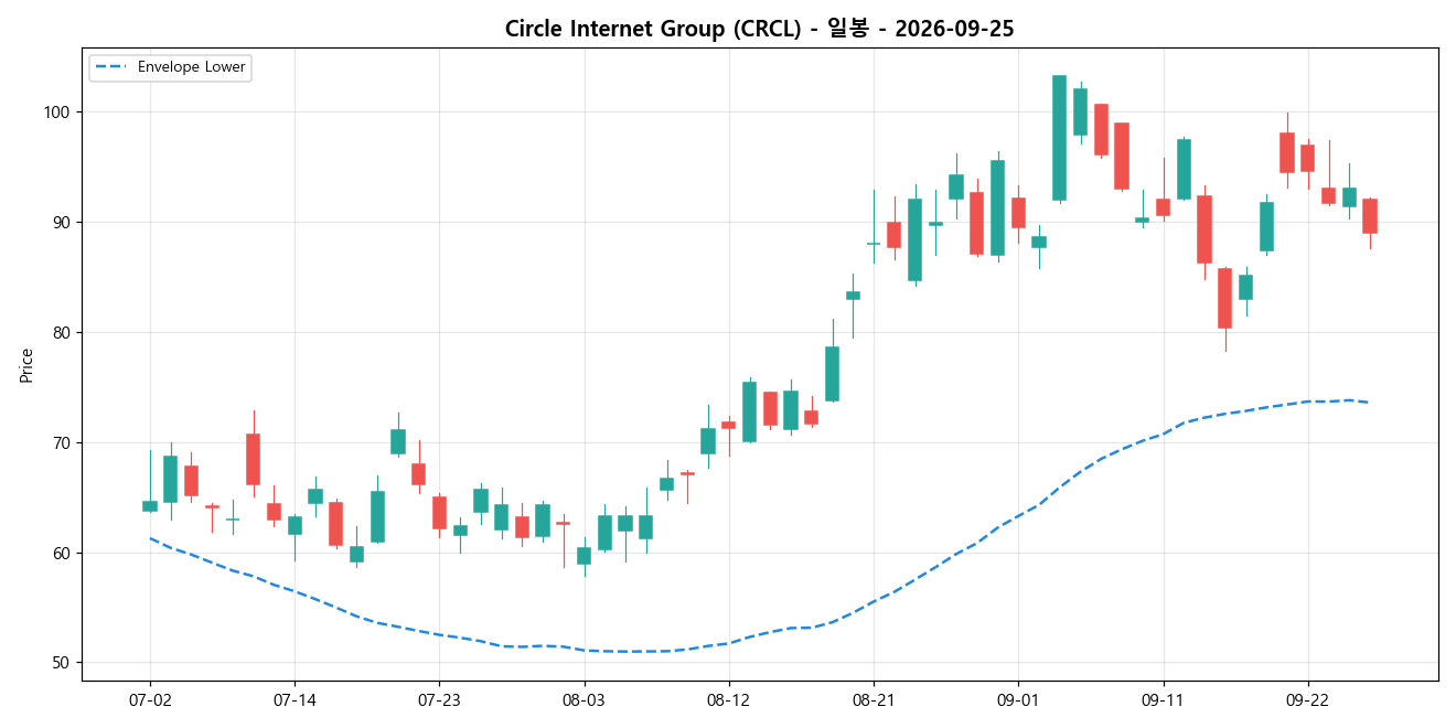 Circle Internet Group 일봉 차트