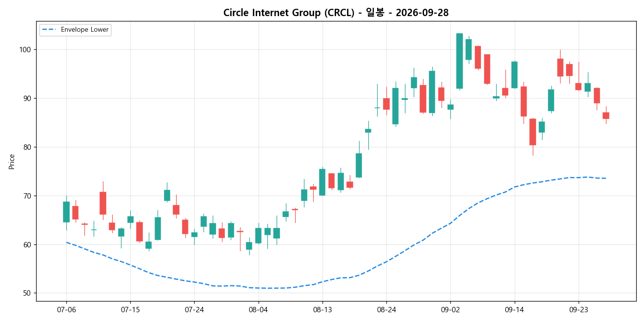 Circle Internet Group 일봉 차트
