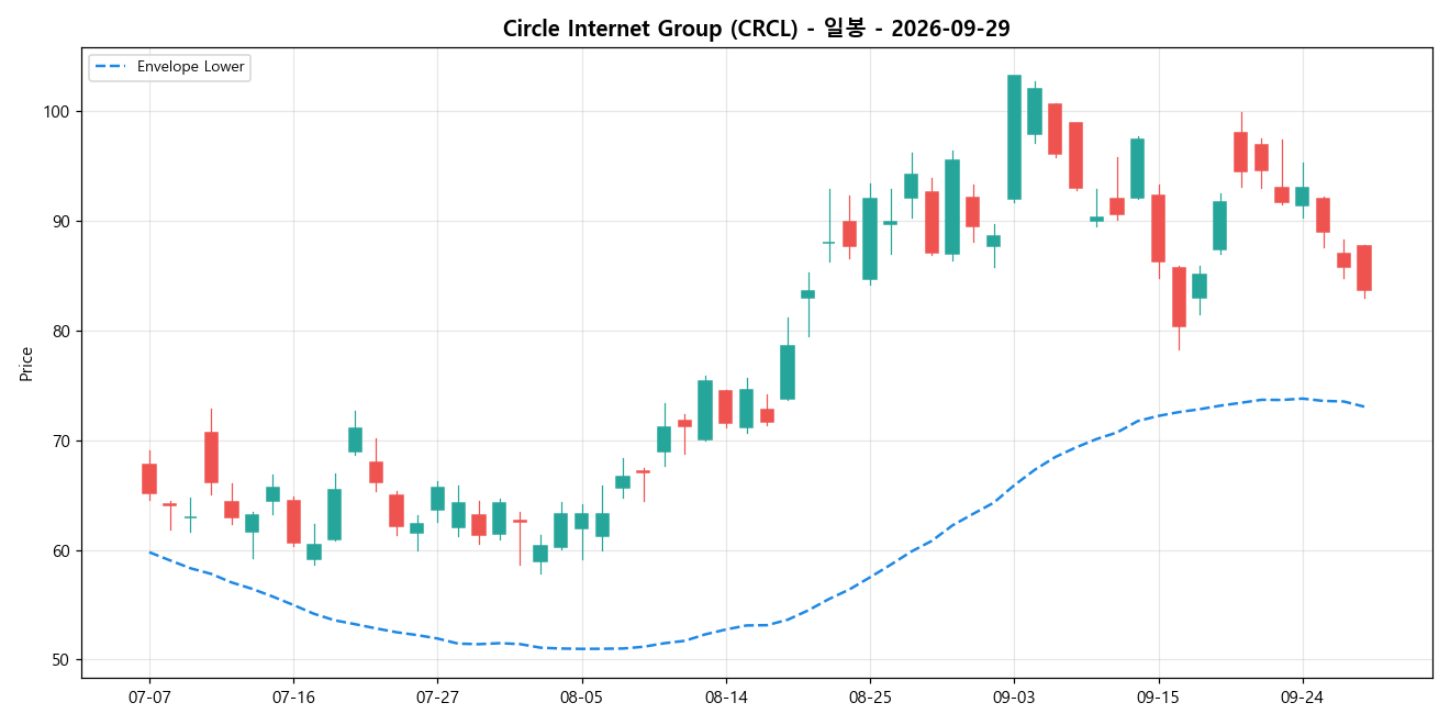Circle Internet Group 일봉 차트