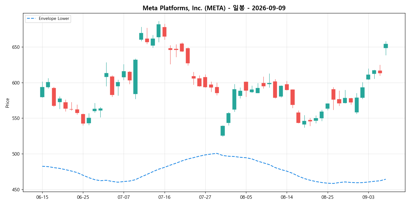 Meta Platforms, Inc. 일봉 차트