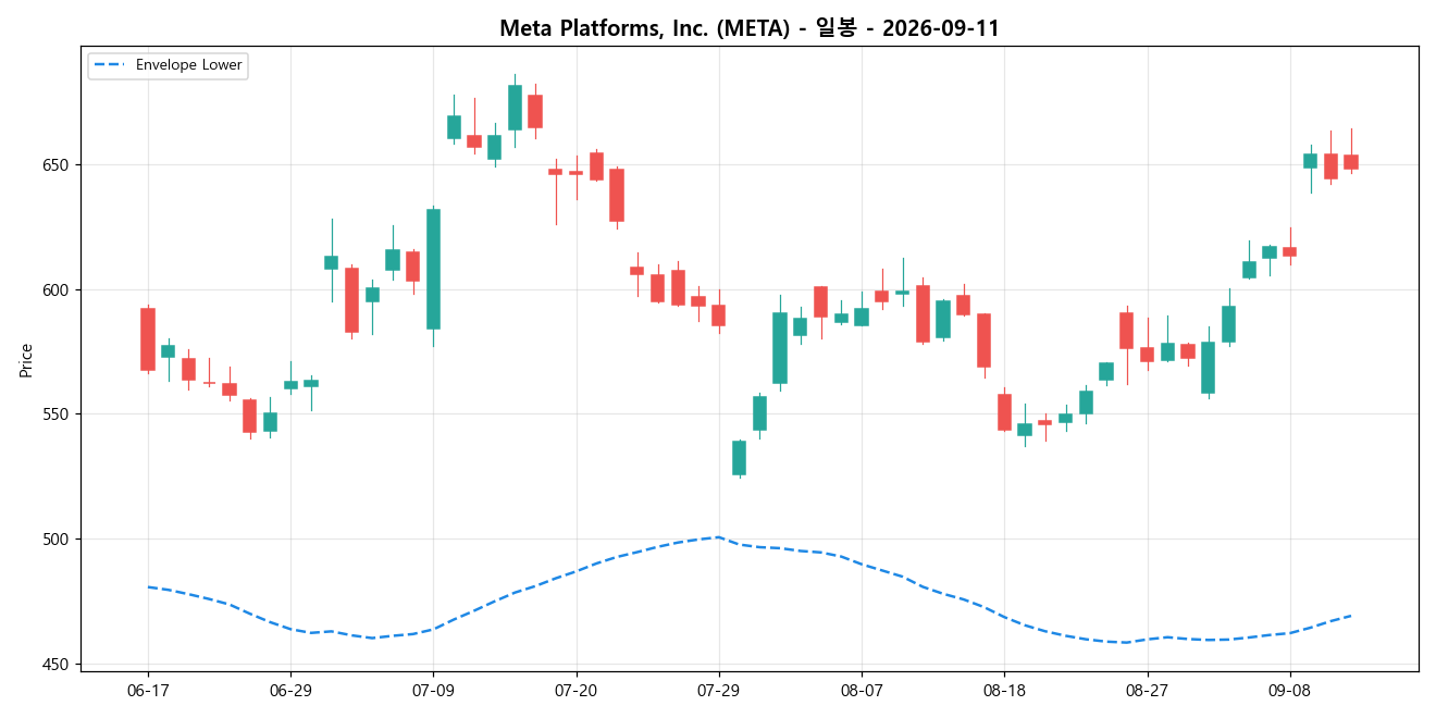 Meta Platforms, Inc. 일봉 차트