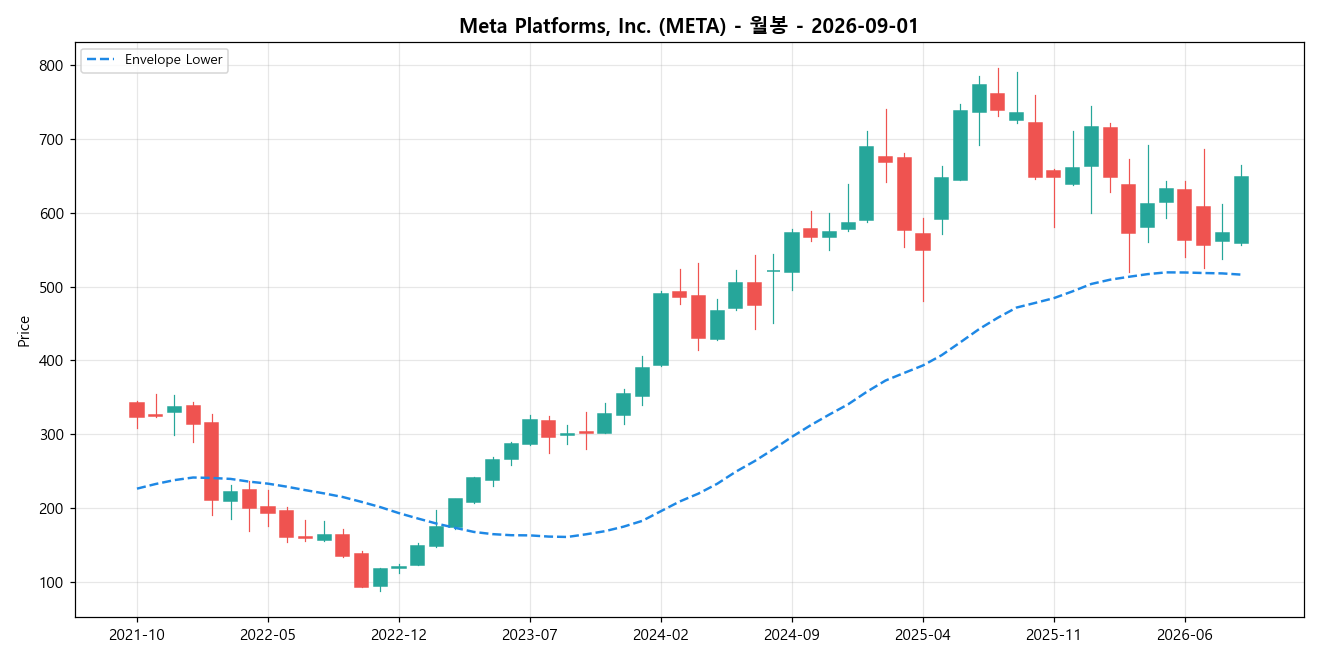 Meta Platforms, Inc. 월봉 차트