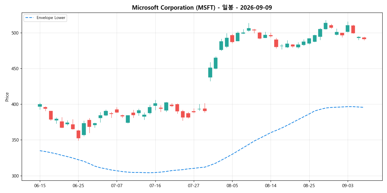 Microsoft Corporation 일봉 차트