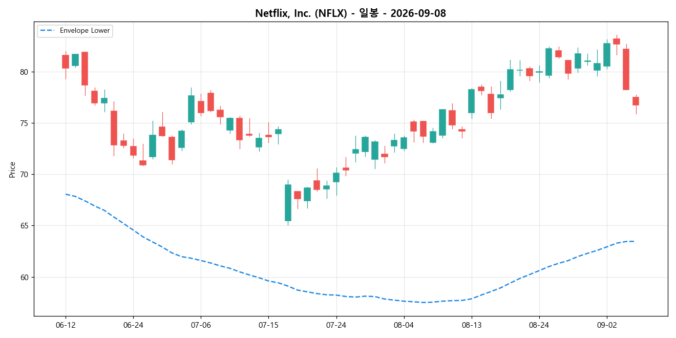 Netflix, Inc. 일봉 차트