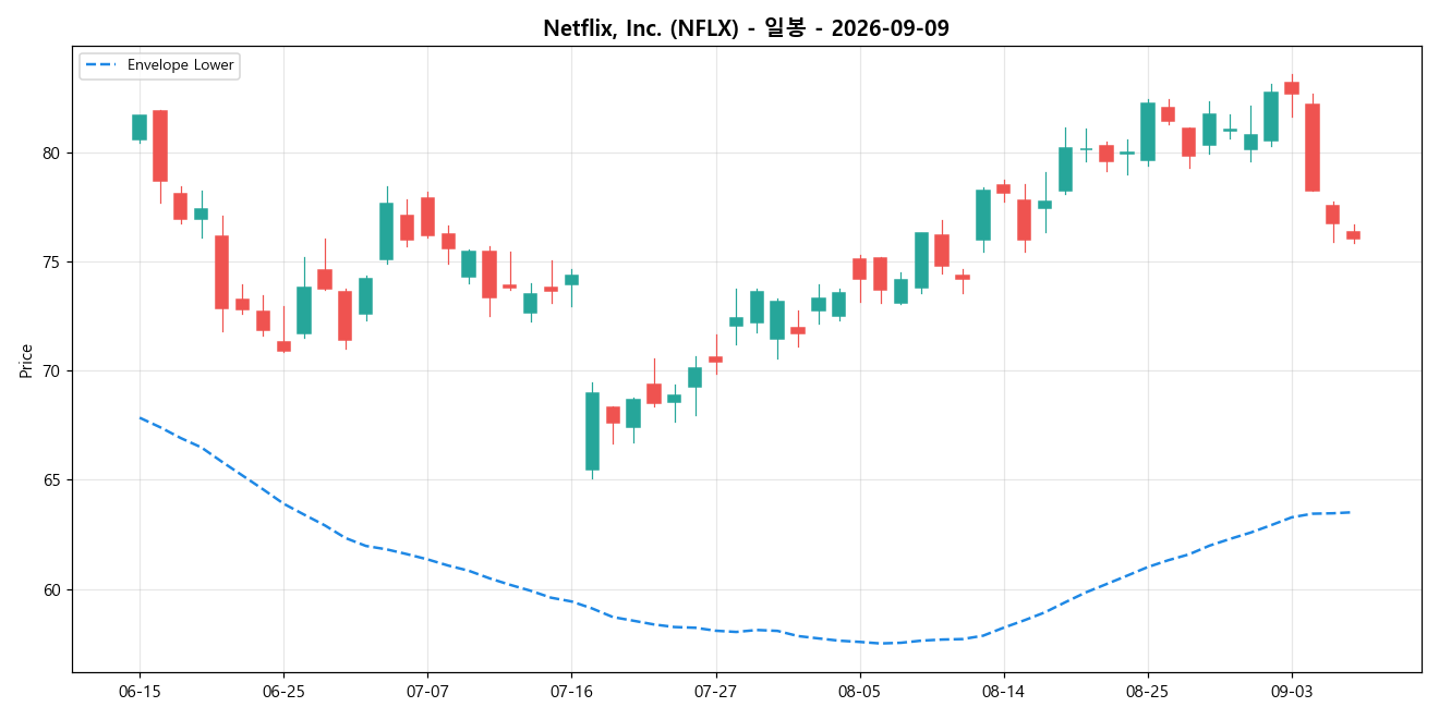 Netflix, Inc. 일봉 차트