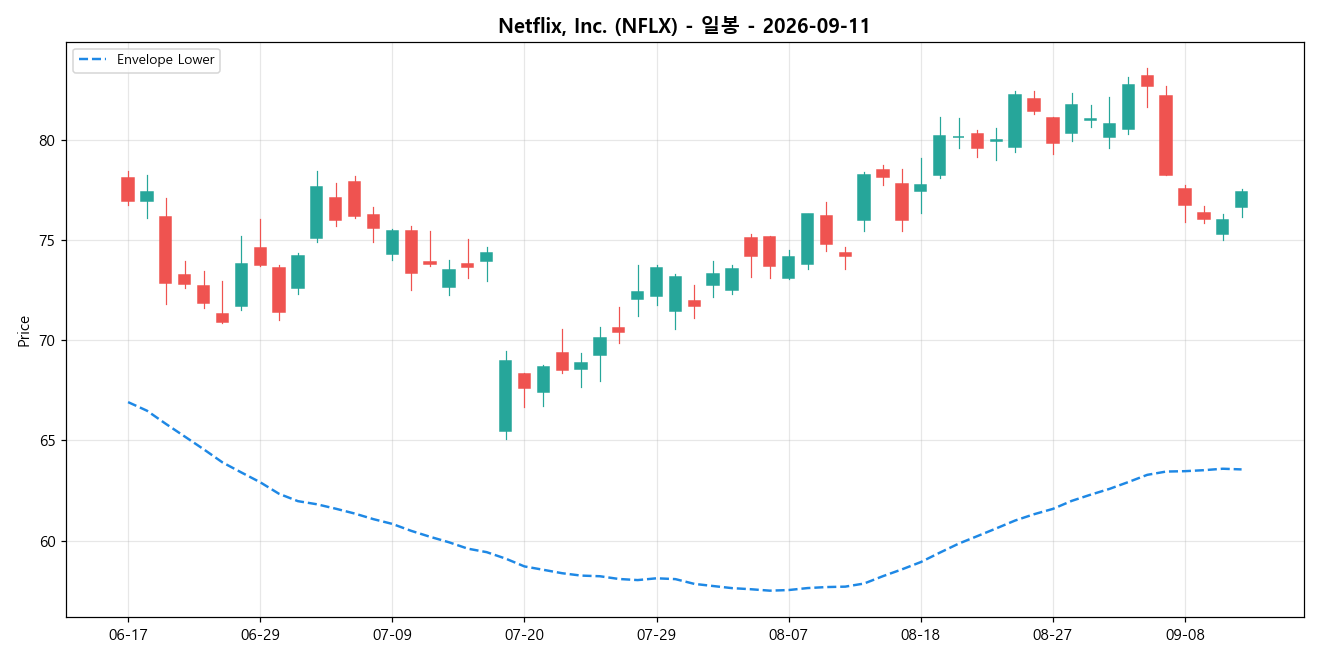 Netflix, Inc. 일봉 차트