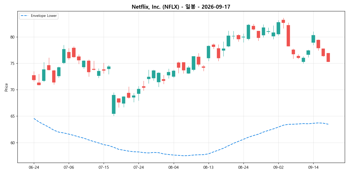 Netflix, Inc. 일봉 차트