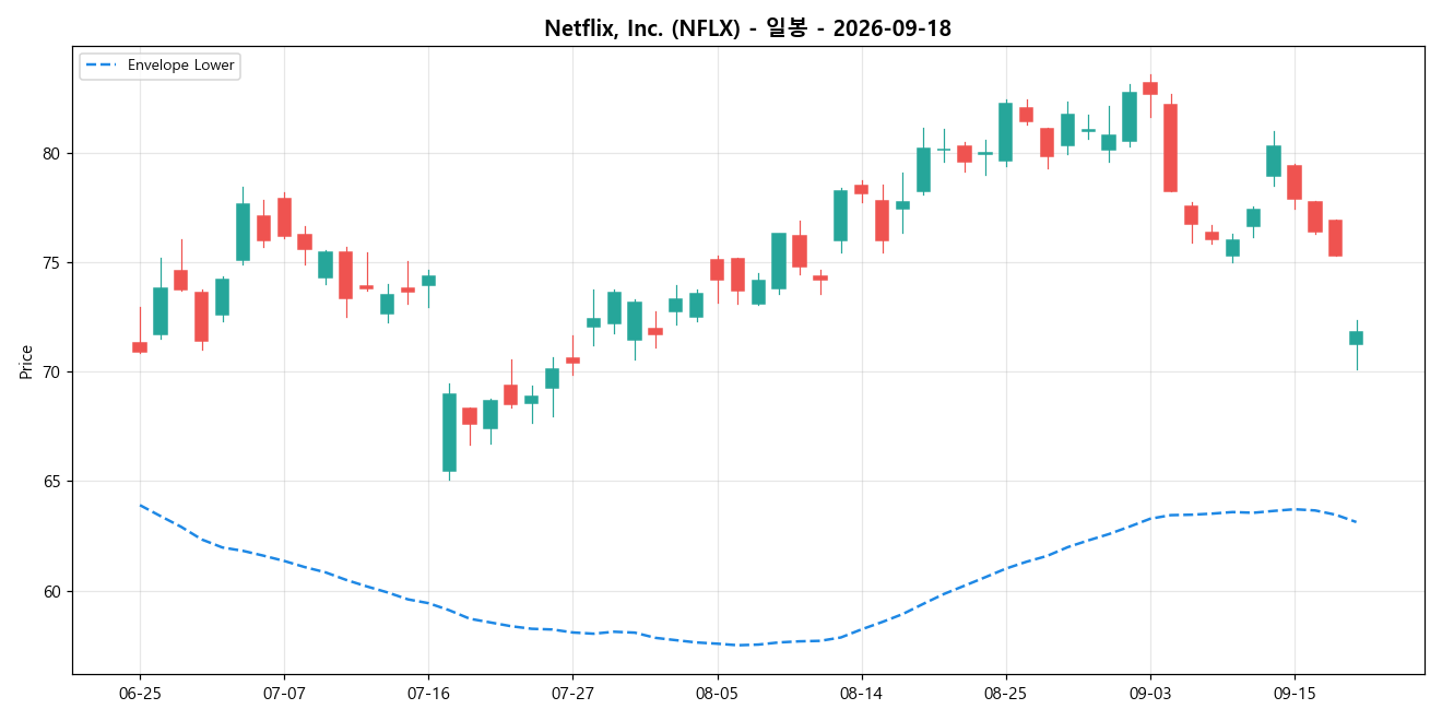 Netflix, Inc. 일봉 차트