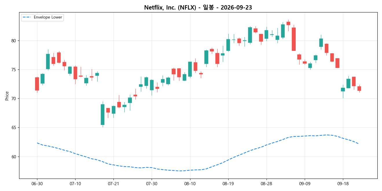Netflix, Inc. 일봉 차트