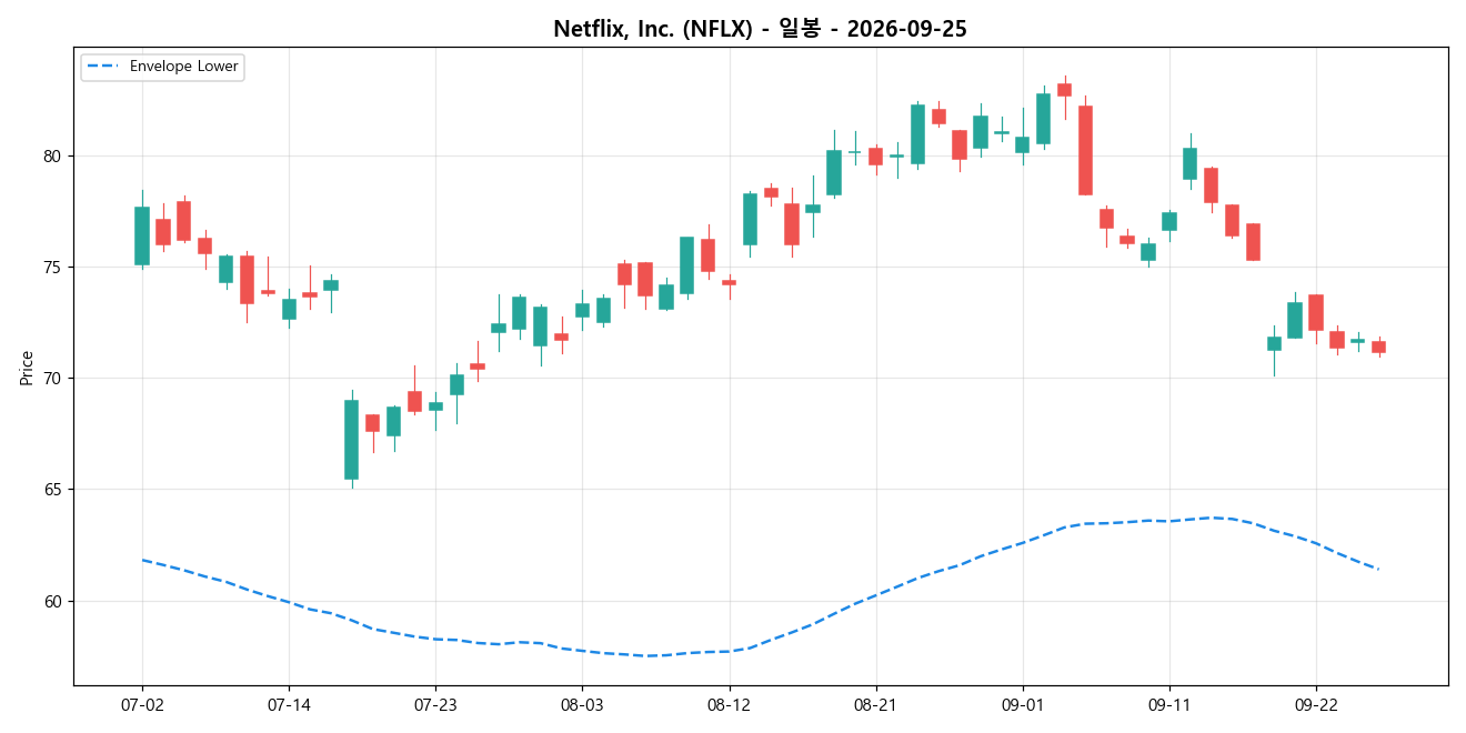 Netflix, Inc. 일봉 차트