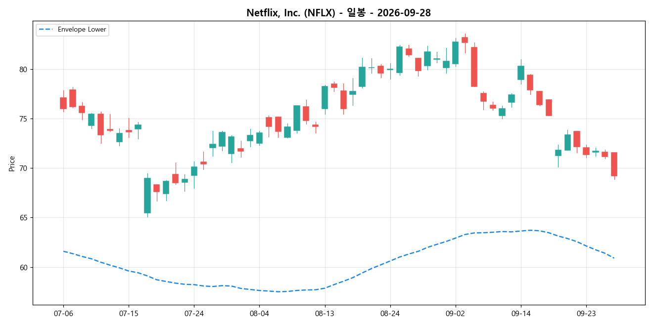 Netflix, Inc. 일봉 차트