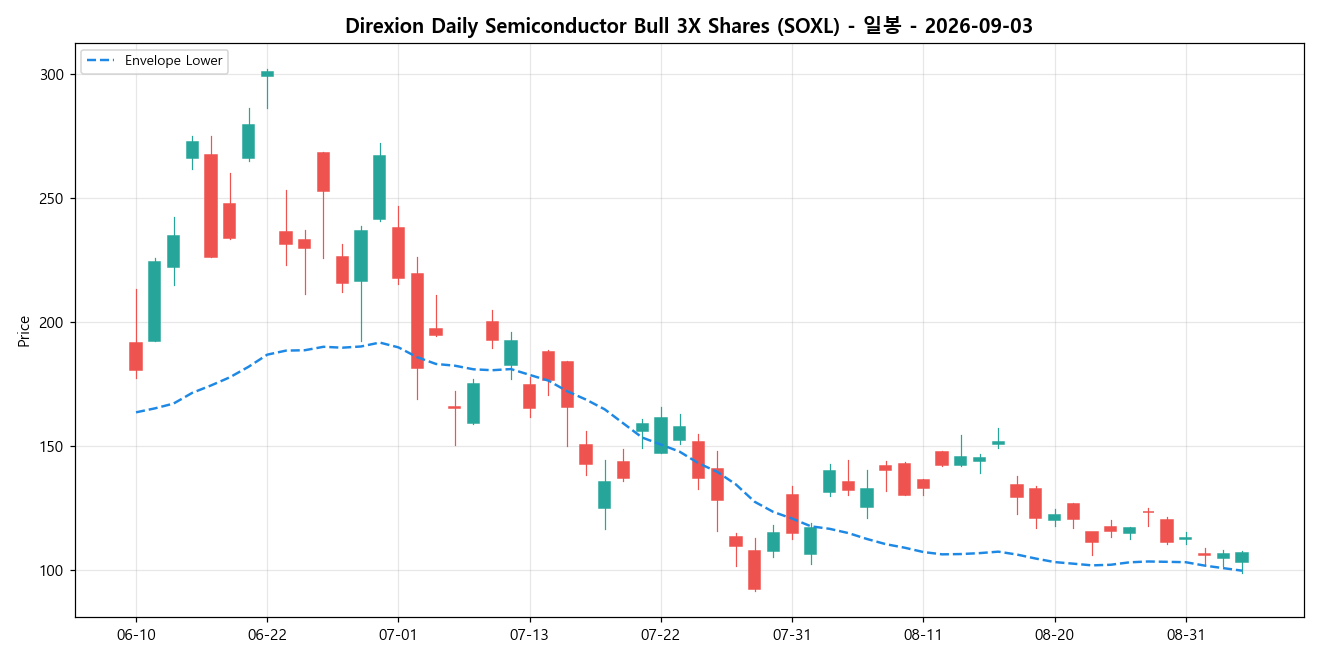 Direxion Daily Semiconductor Bull 3X Shares 일봉 차트