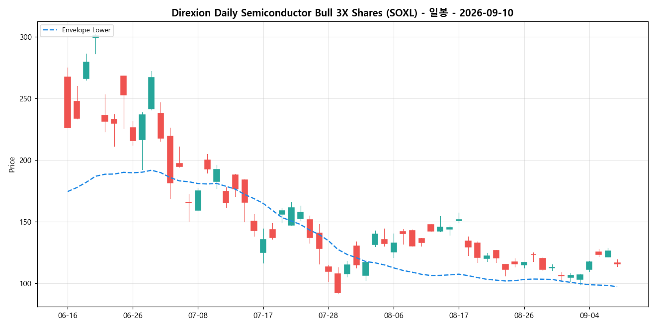 Direxion Daily Semiconductor Bull 3X Shares 일봉 차트
