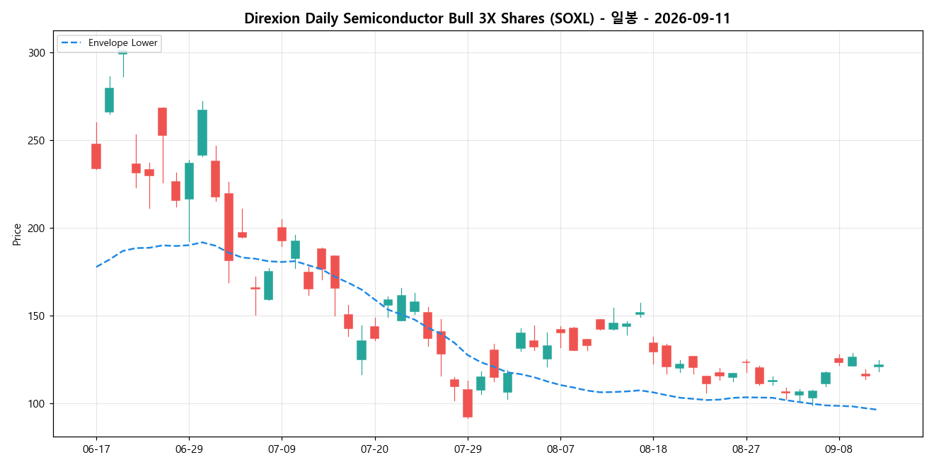 Direxion Daily Semiconductor Bull 3X Shares 일봉 차트
